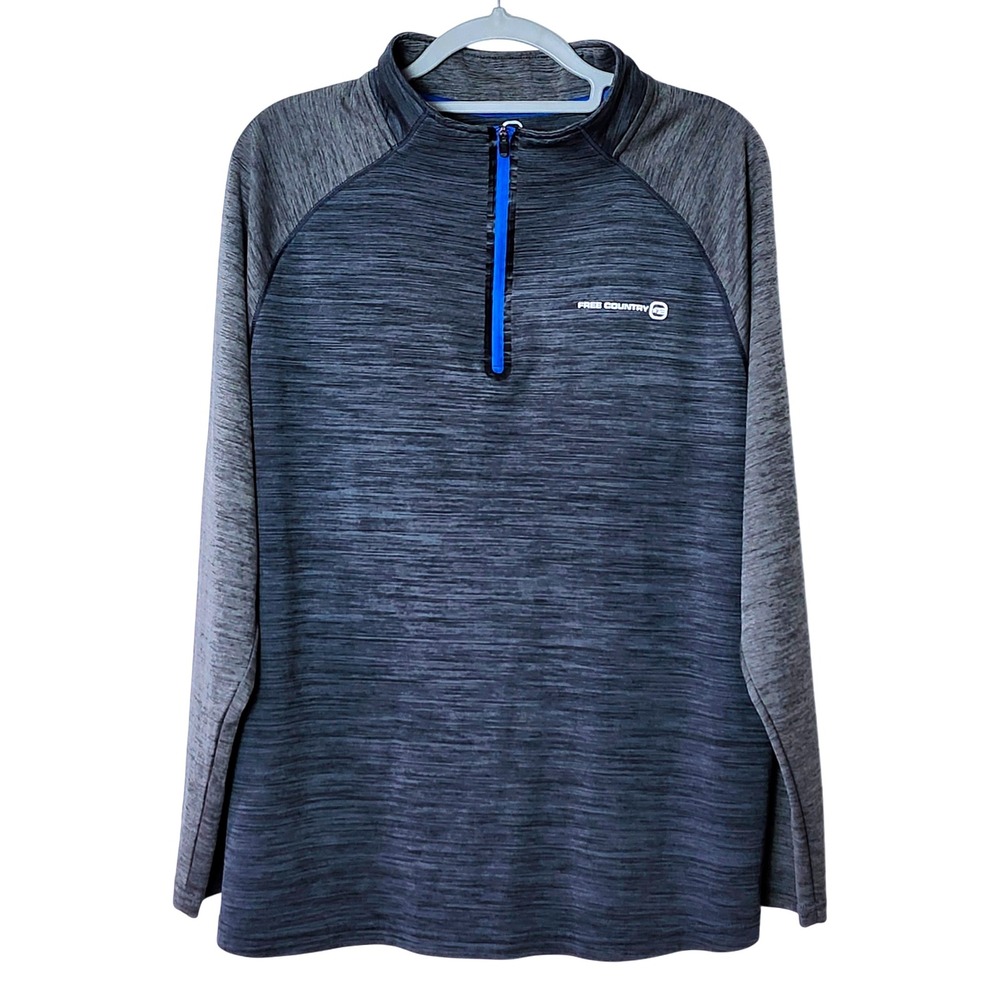 FREE COUNTRY ULTIMATE COMFORT MICRO-TECH‎ PERFORMANCE 1/4 ZIP PULLOVER MENS XL